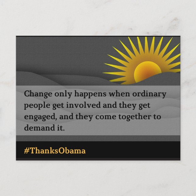 Change Only Happens (2) Postcard (Front)