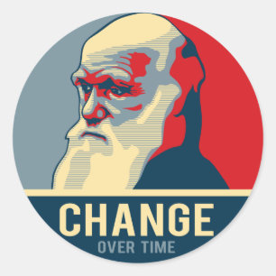 Change Over Time Classic Round Sticker