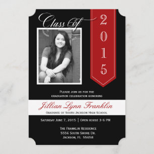 Change Ribbon Colour Graduation Announcement