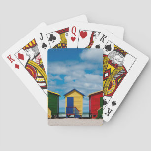 Change Rooms. Muizenberg Beach, Cape Town Playing Cards