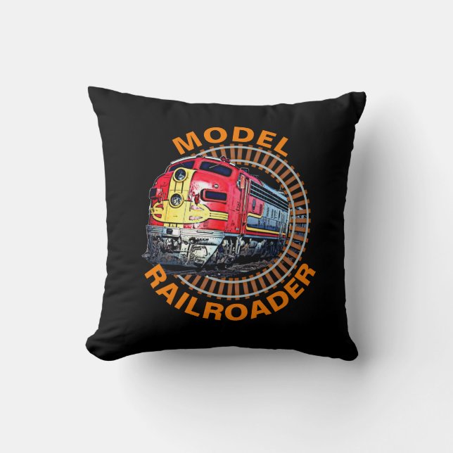 Change Text Model Railroader Red Yellow Diesel Cushion (Front)