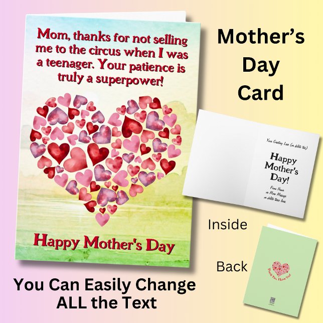 Change Text, Mum, thanks for not selling me to the Card (Creator Uploaded)