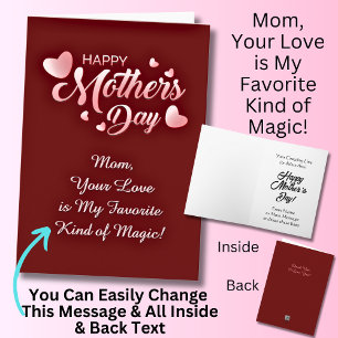 Change Text, Mum, Your Love is My Favourite Magic Card