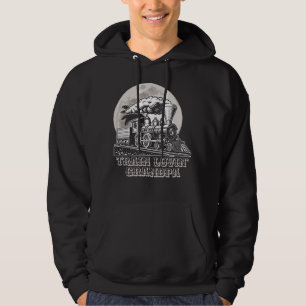 Change Text Vintage Steam Train Lovin' Grandpa     Hoodie