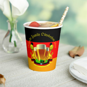 Change Text Year Octoberfest 20xx Beer Glasses 8oz Paper Cups