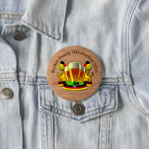 Change Text Year Octoberfest 20xx Beer Glasses   B 7.5 Cm Round Badge