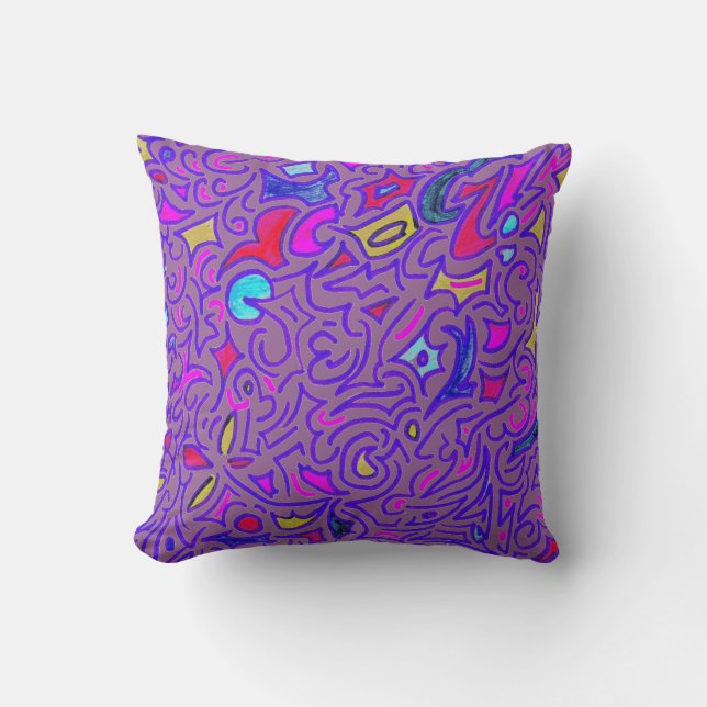 Change the Colour Abstract Cushion (Front)