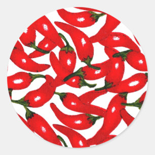 Change the Colour Chilli Classic Round Sticker