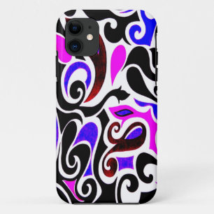 Change the Colour Wacky Retro Swirl Case-Mate iPhone Case