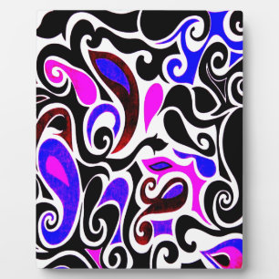 Change the Colour Wacky Retro Swirl Plaque