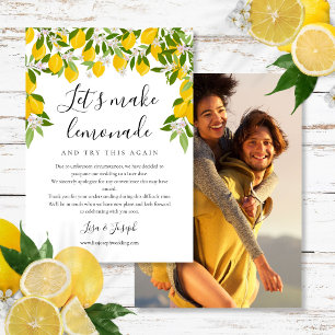 Change the Date Postponed Cancelled Lemons Photo Save The Date