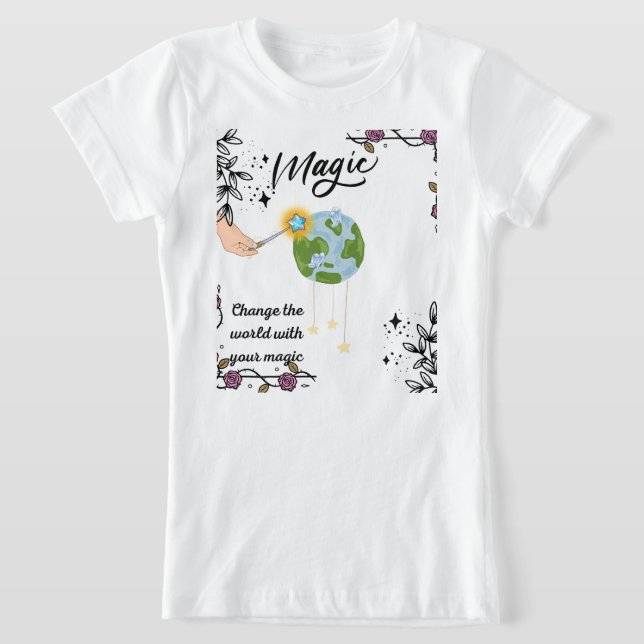 change the word with your magic T-Shirt (Laydown)