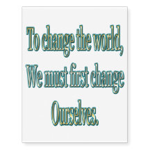 Change the world
