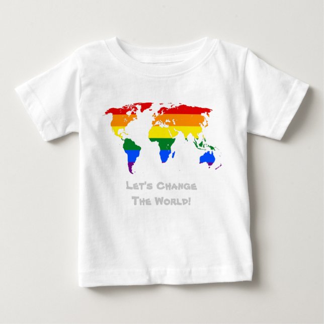 Change the world gay pride T-Shirt (Front)