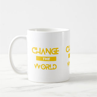 Change the world quote coffee mug