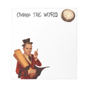 Change the World Steampunk Notepad