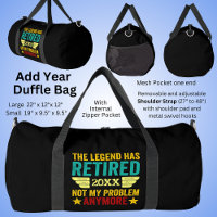 Change Year Retired 20xx Not My Problem Anymore