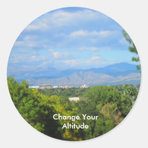 Change Your Altitude Pun Stickers