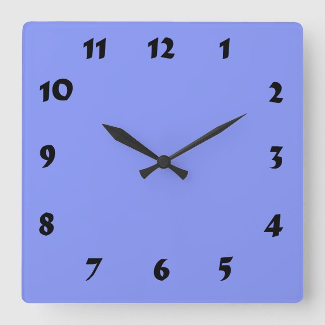 Changeable Numbered Baby Blue Clock (Front)
