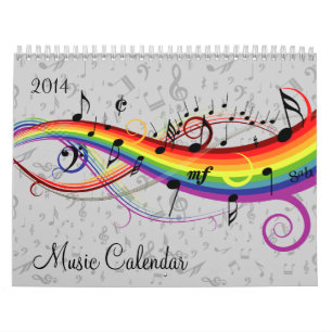 Changeable Year Music Calendar