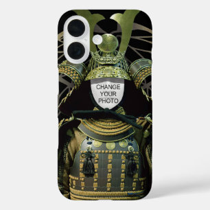 Changeable Your Photo, Samurai Helmet iPhone 16 Case