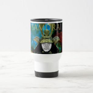 Changeable Your Photo, Samurai Helmet Travel Mug