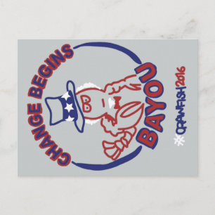 #ChangeBeginsBayou Postcard