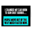 CHANGED CAR HORN SOUND FOR GUN SHOT MOVE OUT WAY