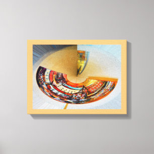 Changing city art canvas print