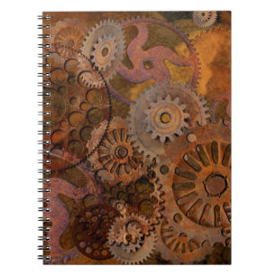 Changing Gear - Steampunk Gears & Cogs Spiral Notebook