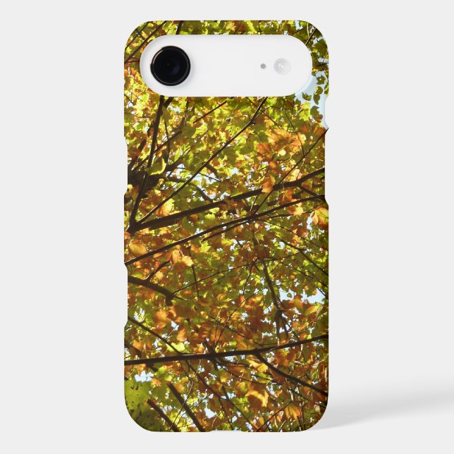 Changing Maple Tree Green and Gold Fall Colour Case-Mate iPhone Case (Back)