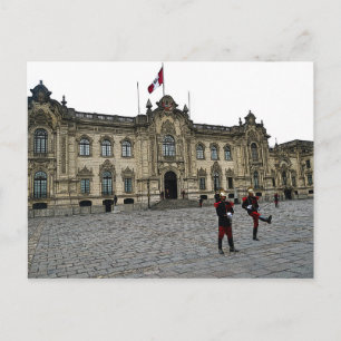 Changing of the Guard in Lima, Peru Postcard