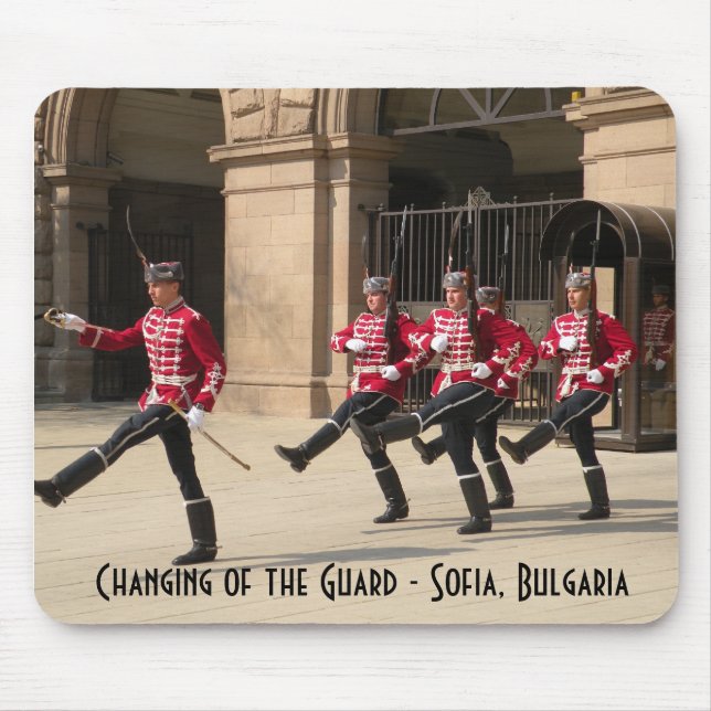 Changing of the Guard - Sofia, Bulgaria Mouse Pad (Front)