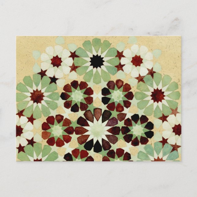 'Changing Seasons' Islamic geometry postcard (Front)