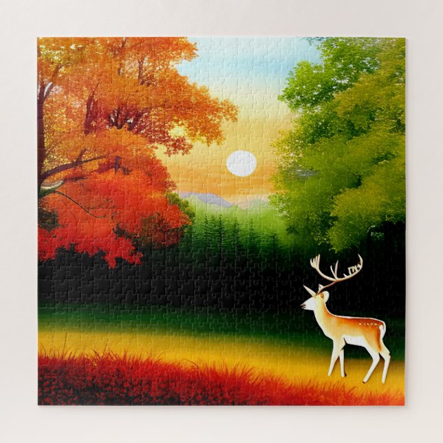 Changing Seasons Watercolour- Autumn Summer Jigsaw Puzzle (Vertical)
