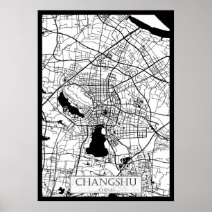 Changshu China City Map Poster