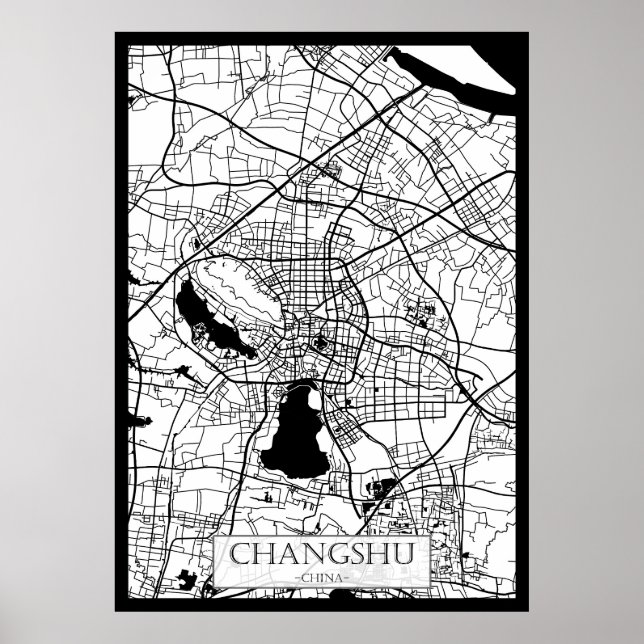 Changshu China City Map Poster (Front)
