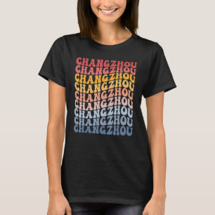 Changzhou City Groovy Retro T-Shirt