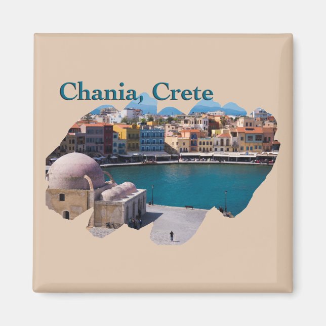 Chania, Crete: Venetian Harbour Magnet (Front)