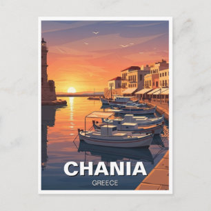 Chania Greece Travel Postcard