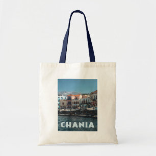 Chania Harbour, Crete Greece Tote Bag