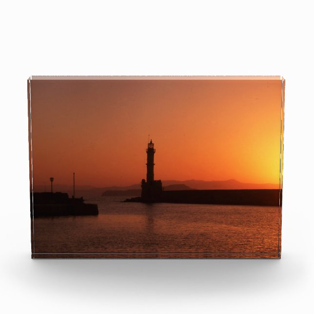 Chania Sunset Photo Block (Front)