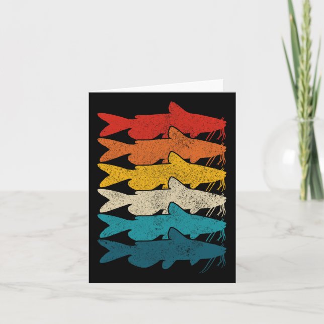 Channel Catfish Vintage Fish Catfish Fishing  Card (Front)