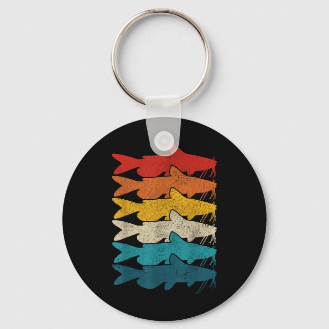 Channel Catfish Vintage Fish Catfish Fishing  Key Ring (Front)