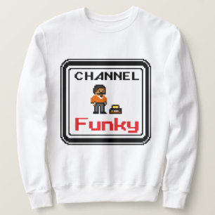 Channel Funky Pixel Art  Sweatshirt