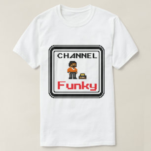 Channel Funky Pixel Art T-Shirt
