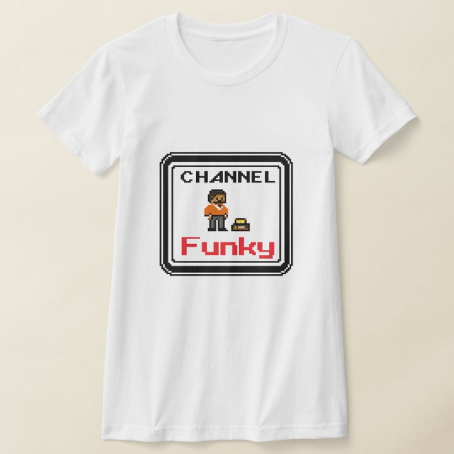 Channel Funky- Pixel Art T-Shirt (Laydown)