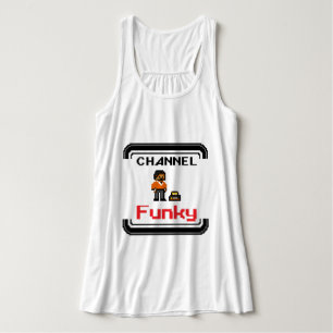 Channel Funky Pixel Art T-Shirt Tank Top