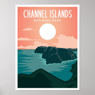 Channel Islands National Park California Travel Poster
