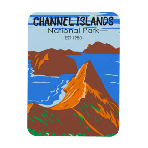 Channel Islands National Park California Vintage Magnet